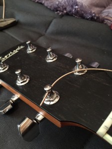 stringing a guitar - thread