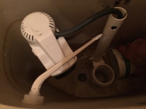 running toilet - drain tank