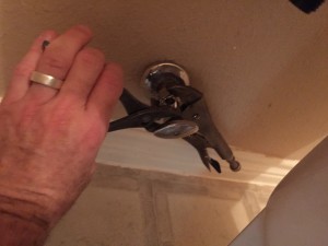 running toilet - remove shutoff valve