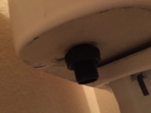 running toilet - fill valve nut