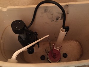 running toilet - clip, hose