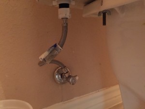 running toilet - replace water line