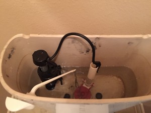 running toilet - filling water