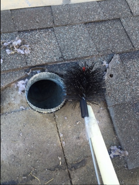 Replace Dryer Vent on Roof - No Lint in Dryer, Not Drying